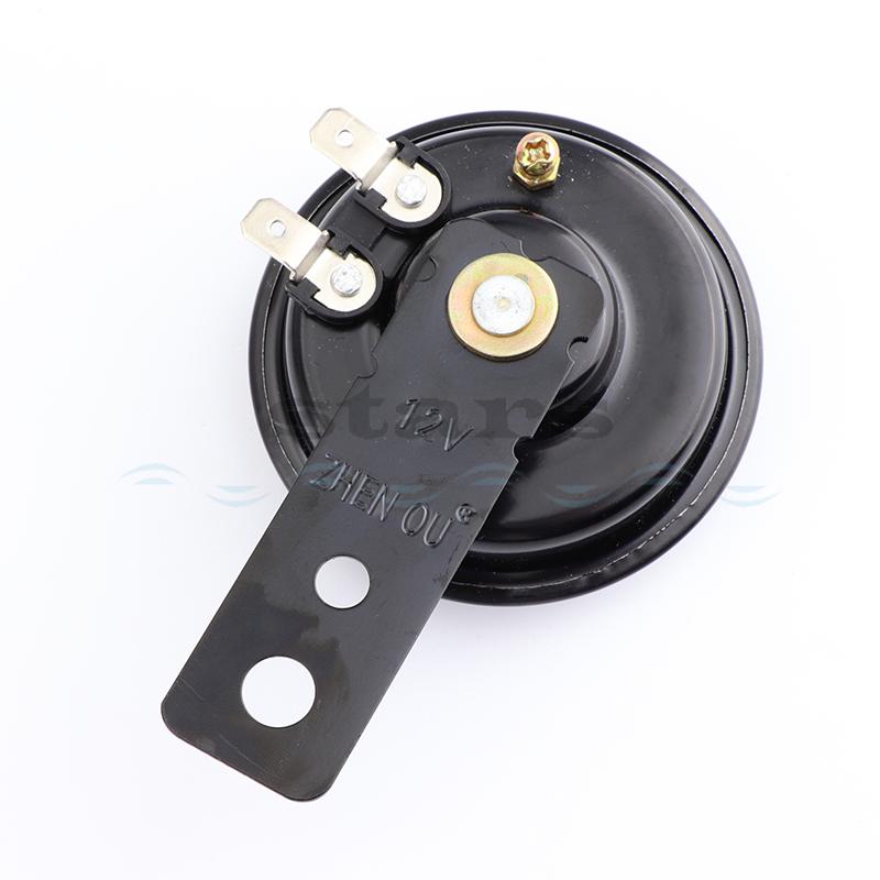 Universal 12 24 36 48 60V Motorcycle Electric Horn Kit Signal Speaker Waterproof Round Loud Horn For Scooter Moped Dirt Bike ATV