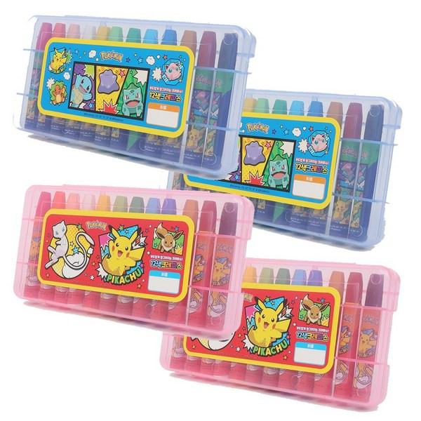 

12-цветные мелки Pokemon, 4 шт., популярные корейские игрушки для малышей