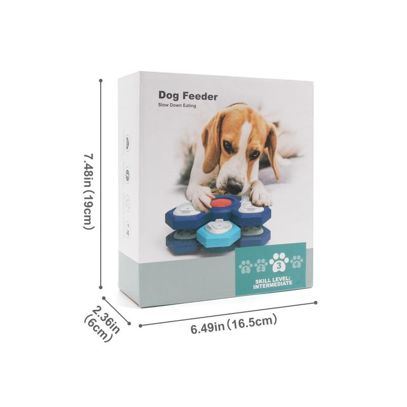 Multi-layer dog puzzle toy Slow feeder Food dispenser interaction increases puppy IQ anti-choking cutlery dog licking plates