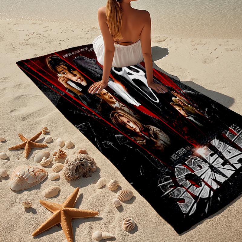 Scr-eam Horror Movie Beach Towel, Super Soft Microfiber, Gift for Her/Him, Birthday, for Pool, Beach, Travel, Home Decor Fan gifts