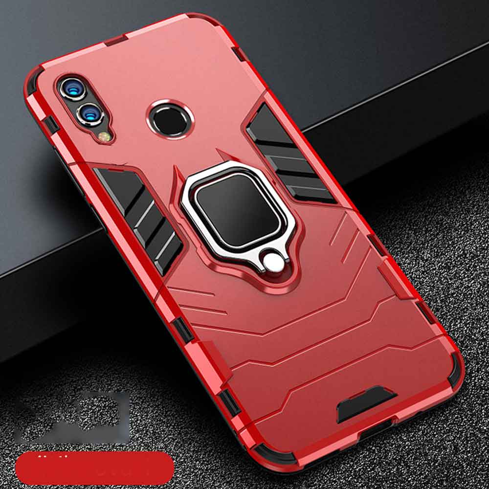 

Для Honor 8X 8 X Чехол Броня PC Крышка Держатель Кольца для Пальца Чехол для Телефона Для Huawei Honor 8X Max Крышка Прочный Ударопрочный Бампер Honor 8X Max красный