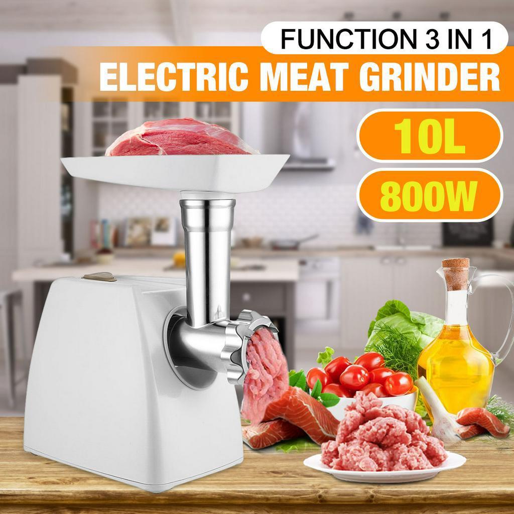 High Power Electric Meat Grinder Heavy Duty Meat Mincer Home Sausage Stuffer Meat Mincer Kitchen Food Processor 800W