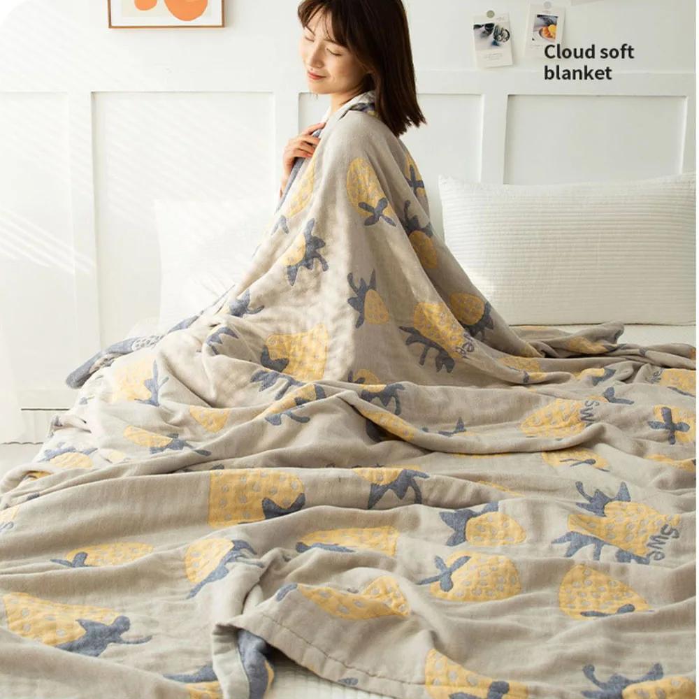 Pătură Boho nouă, tifon de bumbac, pilotă rece, pătură ocazională pentru paturi, cuvertură de pat confortabilă, cearșaf moale, pentru decorarea casei, husă de canapea