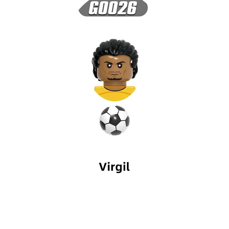 Fußballfeld Bausteine DIY Tischfußballbrett Bausteine Lernspielzeug Geschenk für Kinder Berühmte Fußballstars