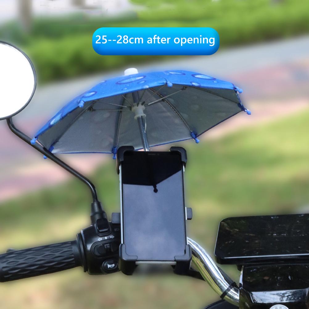 Phone Sunshade Phone Holder Umbrella Mini Parasol Toy Umbrella for Bike Mobile Phone Holder