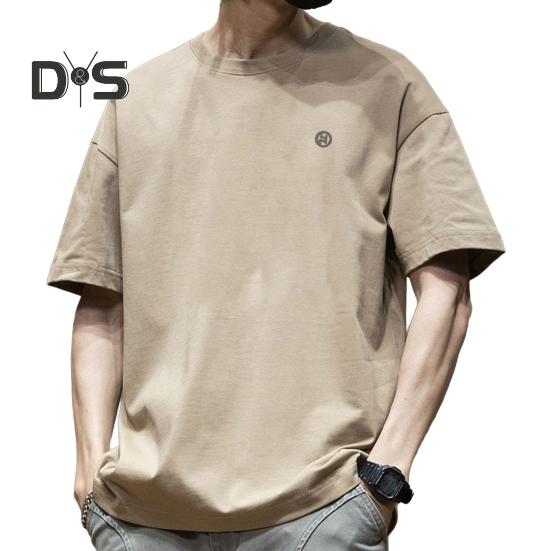 Pánské tričko s kulatým výstřihem, s krátkým rukávem, volného střihu, letní prodyšné, ležérní pulovrové topy pro každodenní nošení