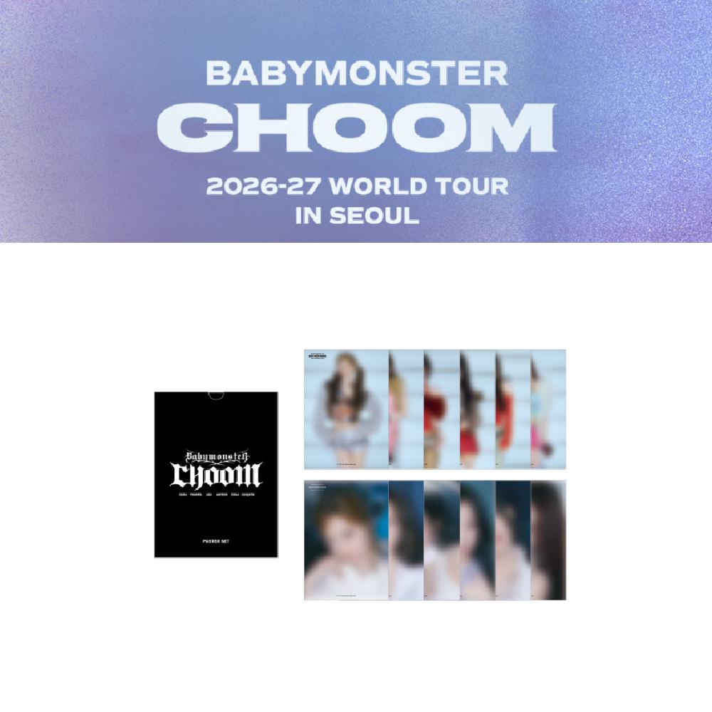 2026~27 Мировой тур BABYMONSTER CHOOM в СЕУЛЕ Набор плакатов