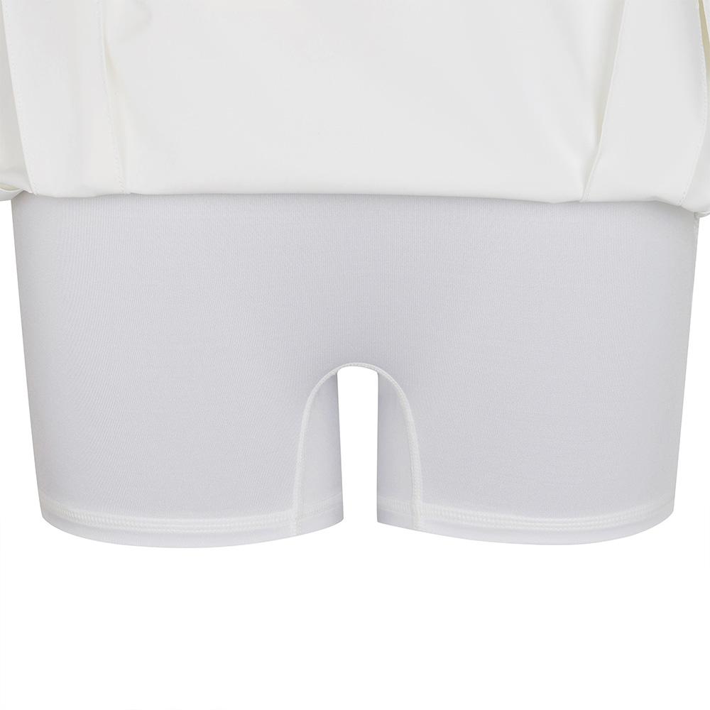 MALBON GOLF Variation Pleated Belted Skirt White (Woman)