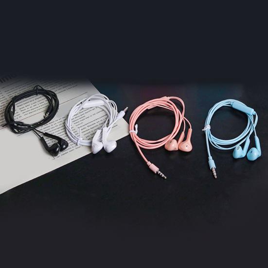 Wired Earbud Fevers Sensitive Ergonomic 3.5mm Sound Quality Wired Super Bass In-ear Earbud