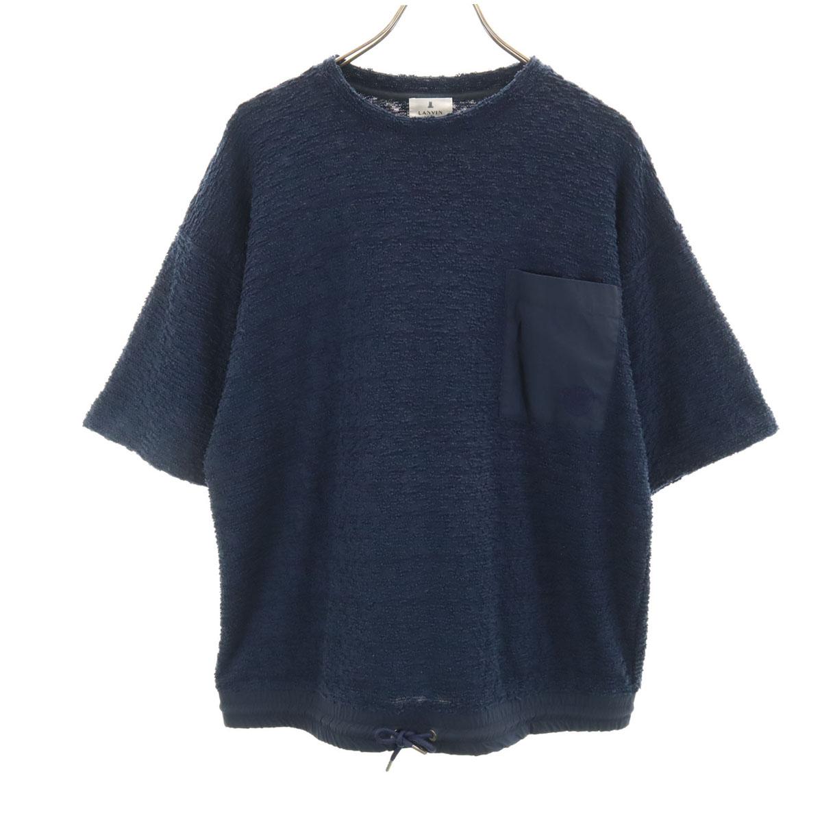 

LANVIN en Bleu made in Japan Five-quarter sleeve Pile ground Cut Poke T Men s Used
