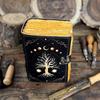 Large tree of life leather journal Grimoire journal Blank spell tarot notebook