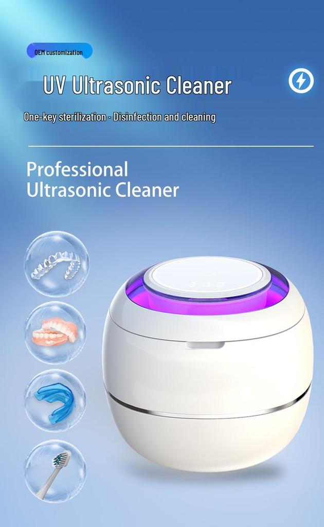 Denture & Jewelry Ultrasonic Cleaner with UV Function