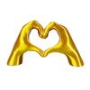 3D Printed Love Gesture Figurine Love Heart Hand Shape Statue Sculpture Home Office Wedding Party Desktop Decoration Ornament