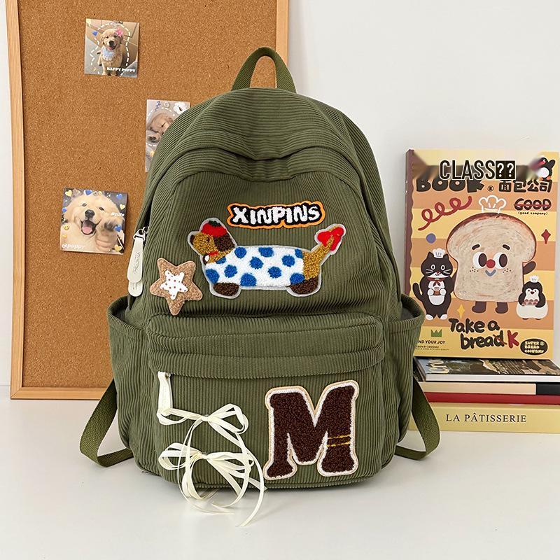 Универсальный рюкзак в клетку с большим объемом в виде таксы для путешествий и поездок на работу One Size