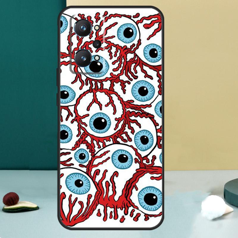 Crazy Eyeball Pattern For Realme GT 6T 5 6 GT 7 Pro C67 C75 C61 C55 C53 C51 C21Y C25S 10 11 12 13 14 Pro Plus Case