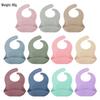 Bavaglino Impermeabile in Silicone per Bambini - Resistente alle Macchie, Tasca Raccogli Cibo Inclusa, Personalizzabile con LOGO.