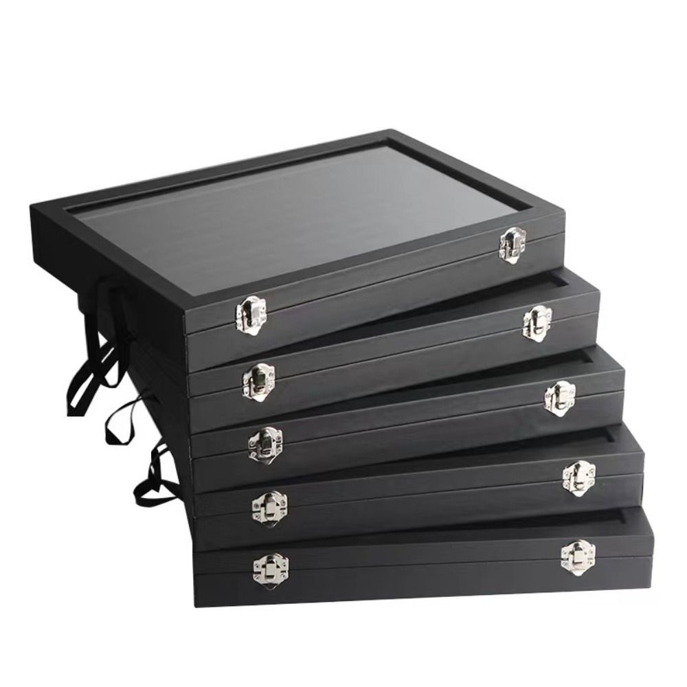 PU Leather Velvet Jewelry Box Rings Errings Jewelry Organizer Holder Jewelry Display Case  Gift