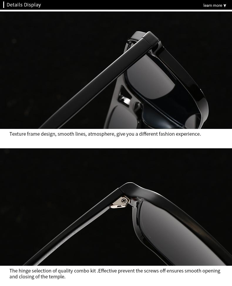  Export New Modern Retro Square Double Bridge Sunglasses Ins Style Street Style Sunglasses 22003