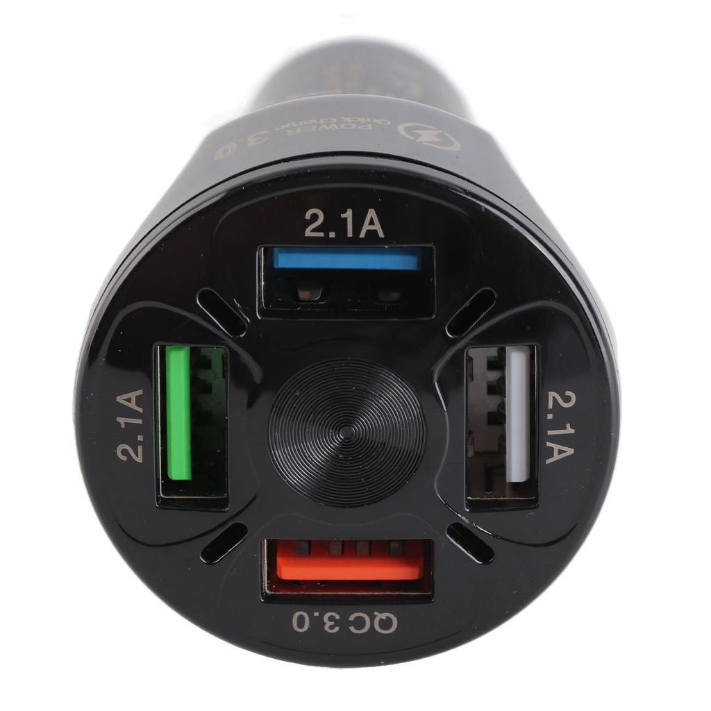 4 In 1 Car Charger Adapter 7A 35W Output Quick Charging Mini Car Charger with 4 USB Interfaces