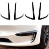 Yubao For Tesla Model 3 Model Y 2017- Front Bumper Spoiler Fog Lamp Hoods Trim Cover Air Knife Splitter Body Kit Tuning