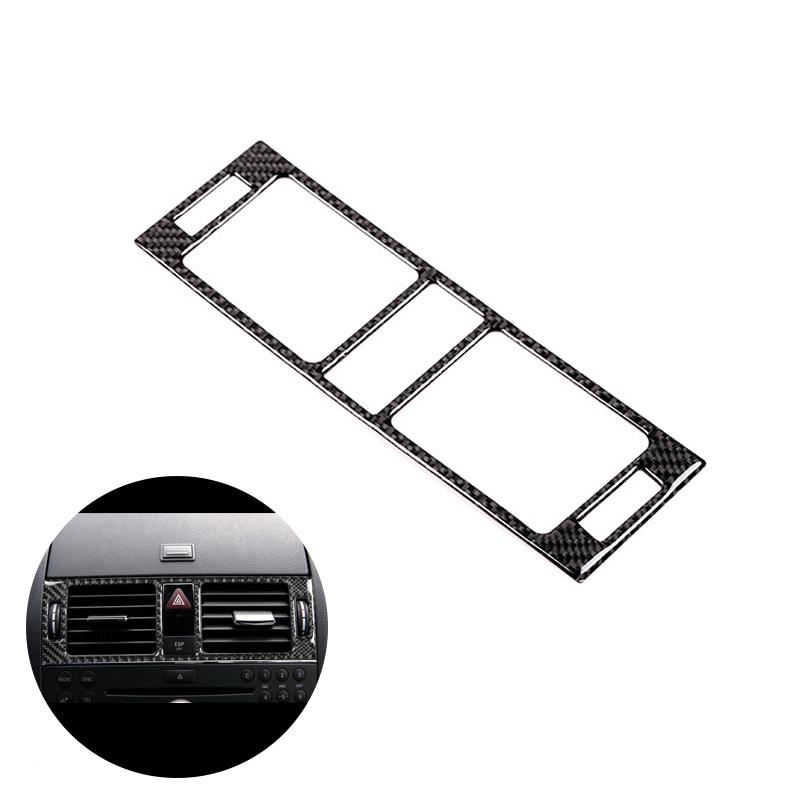

Для Mercedes Benz C Class W204 2007-2010 Автомобильная крышка из углеродного волокна с боковым/центральным управлением, крышка выпускного отверстия для кондиционирования воздуха