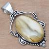 Pendant Wild Horse Jasper Gemstone Handmade Gift For Her Silver Jewelry 2.5"