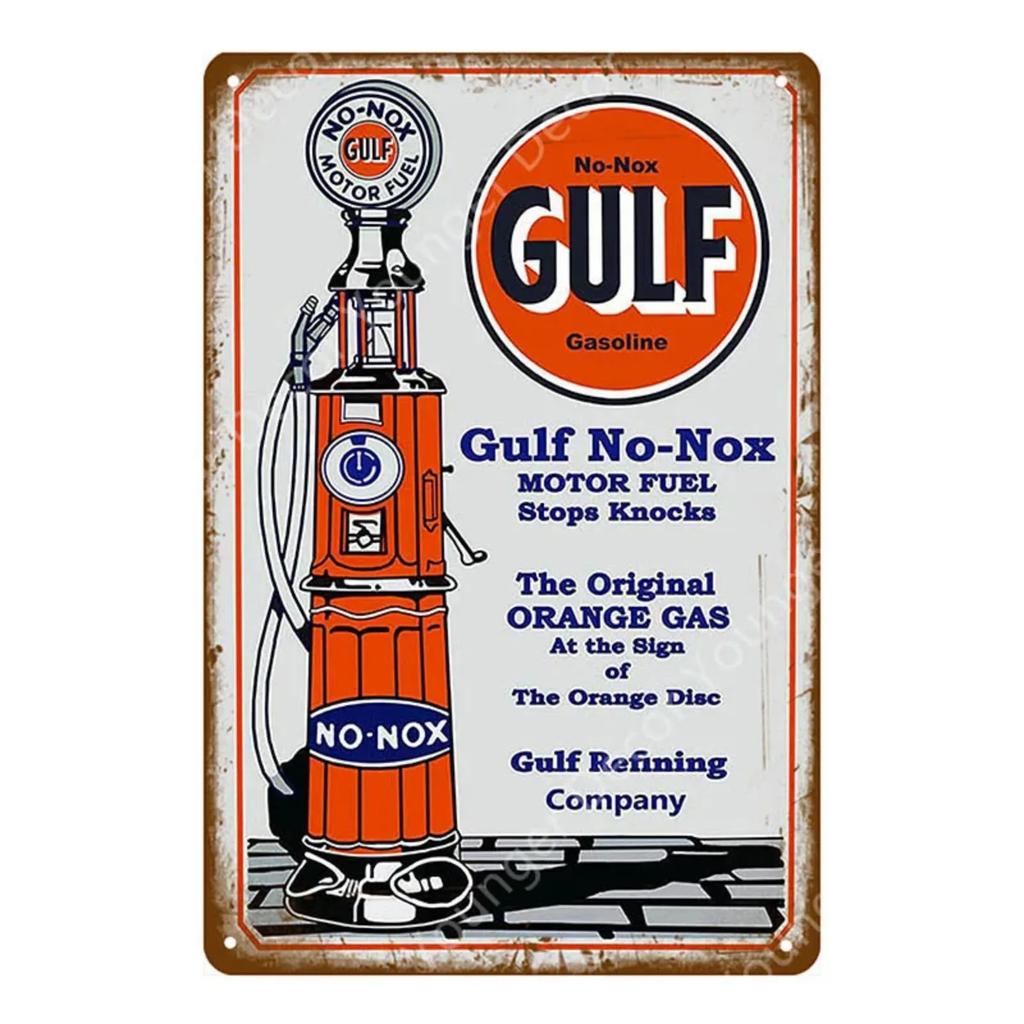 Vintage Motor Gasoline Metal Signs Tin Poster Retro Bar Pub Garage Decor Gas Station Decorative Wall Plaque