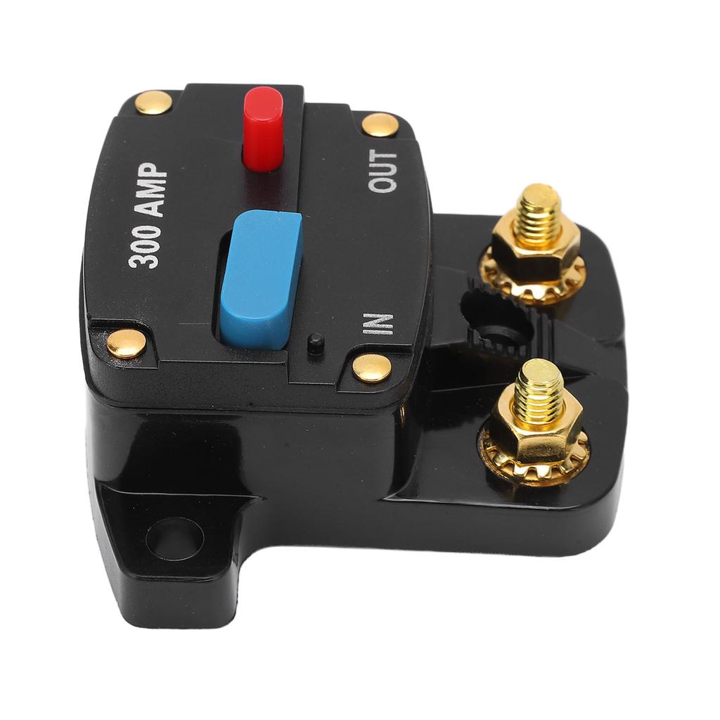 Car Audio Circuit Breaker Manual Reset Fuse Inline Inverter Holder for Car Audio Stereo System Boat Trucks Buses 300A