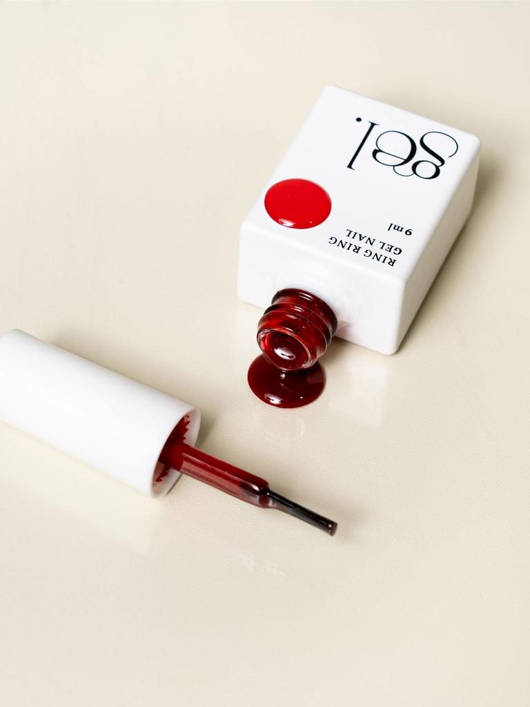 Ringring One-Step Gel Nail Polish, Urban Red, 9ml