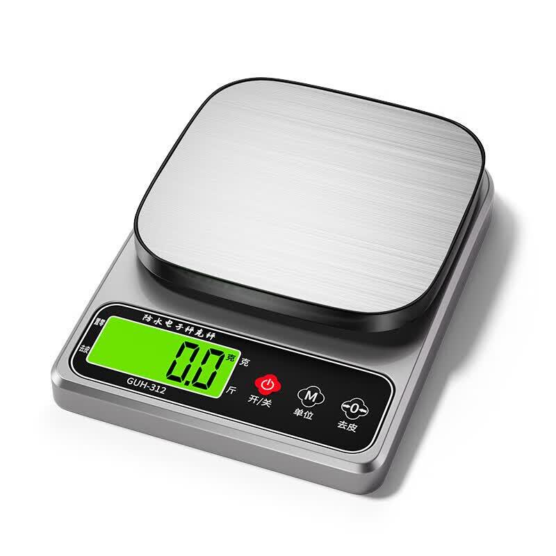 High-Precision Waterproof Digital Kitchen Scale CN plug (adapter included)