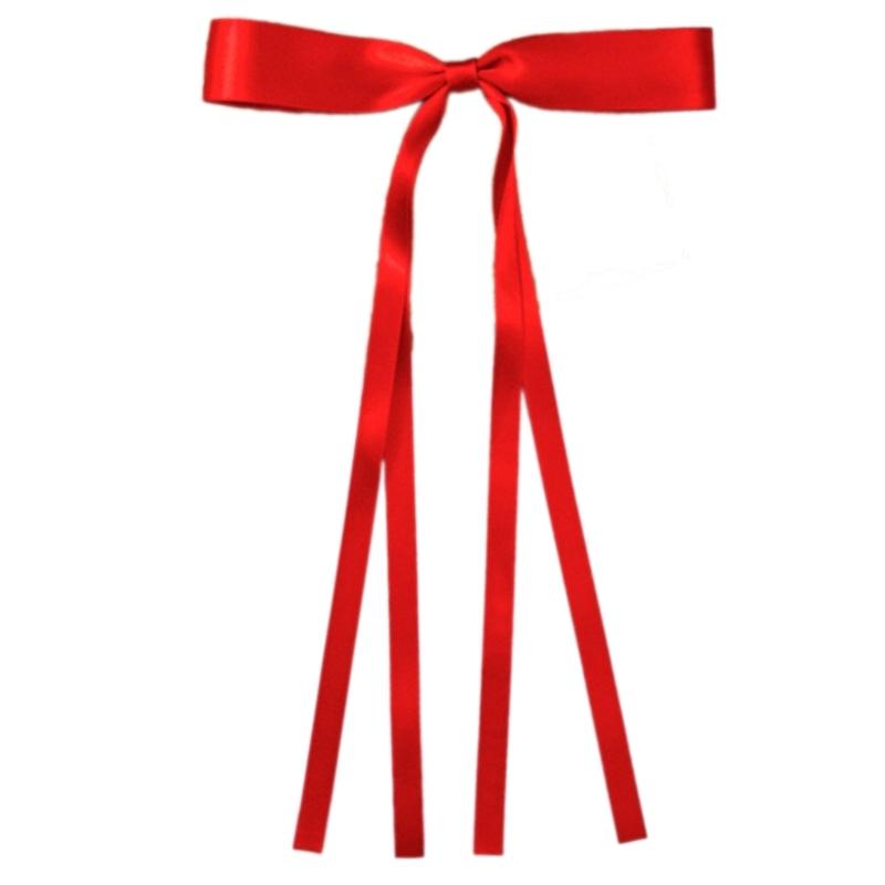 10PCS Soft Polyester Hair Barrettes Double Ribbon Bows Design Nonslip Duckbills Clip For Daily Use And Sports