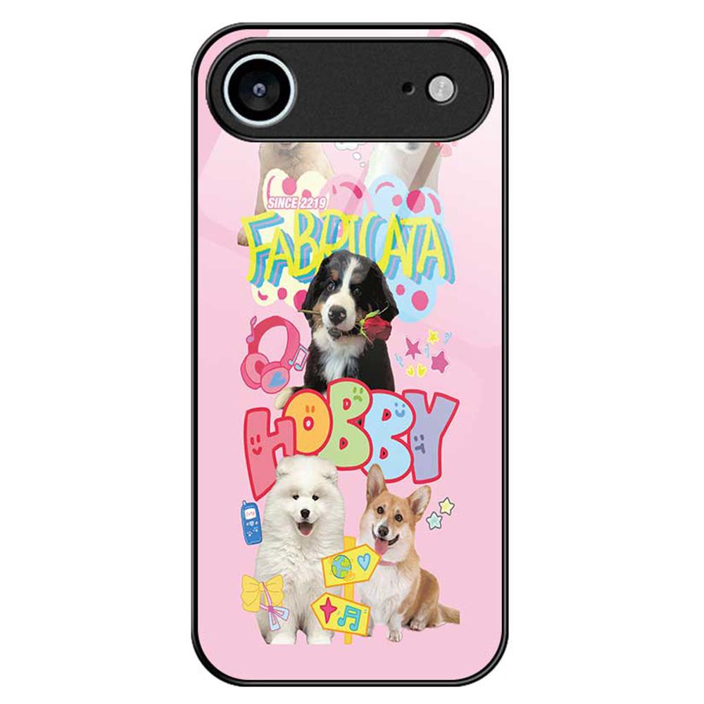 For iPhone 17 Air Case PC TPU Tempered Glass Pattern Printing Phone Back Cover
