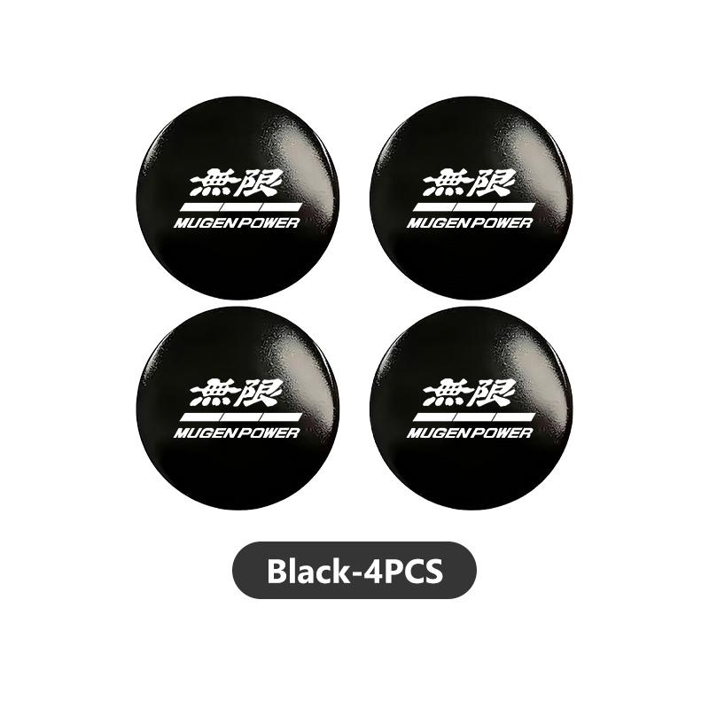 For Honda 56mm Car Wheel Center Hub Caps Sticker Emblem Accessories Mugen DOHC Modulo Pilot Type-R Type-S VTEC INSPIRE