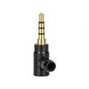 Wire Connector 3.5mm Jack Plug L Type Audio Connectors 90 Degree Audio Adapter 2 3 4 Poles