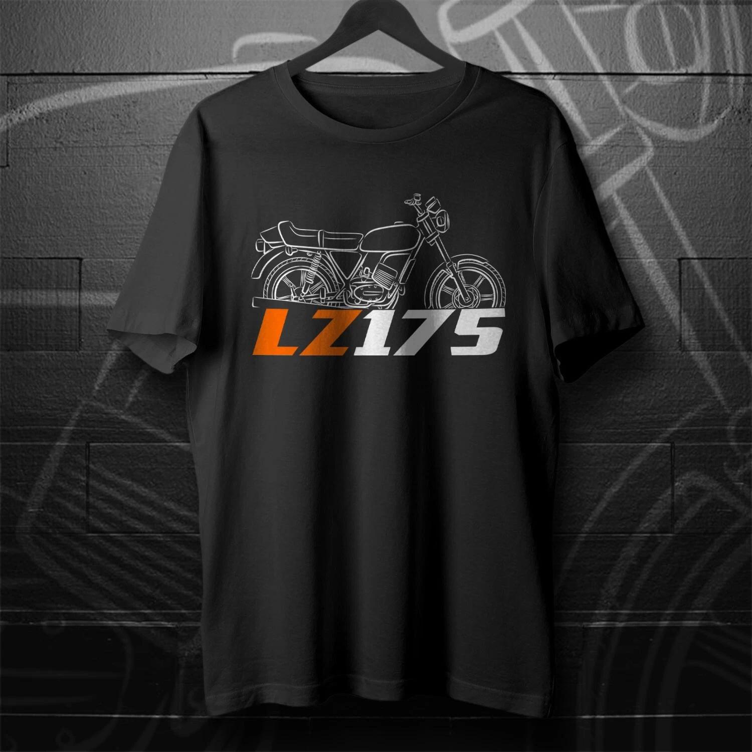 Black men s and women s T-shirt Illustration for a Laverda LZ 175 1977-1983 M