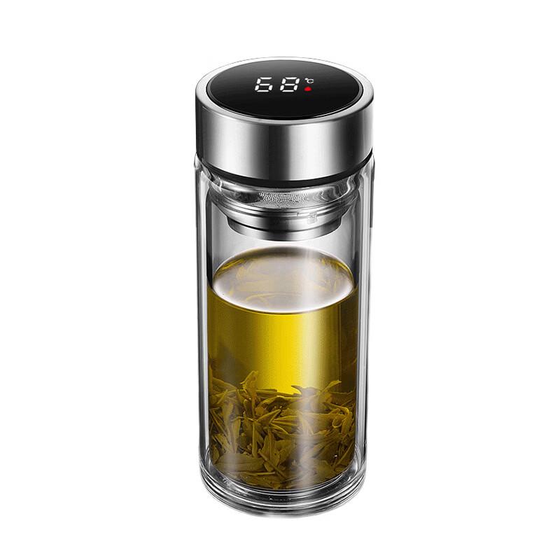OLOEY Large Capacity Borosilicate Glass Tea Infuser Bottle