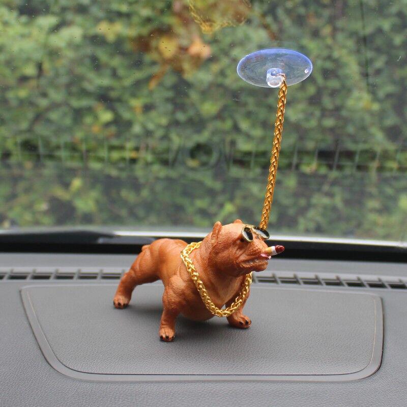 

Resin Spring Head Dog Dashboard Ornament - Cute, Creative, Decorative Figurine for Car Console