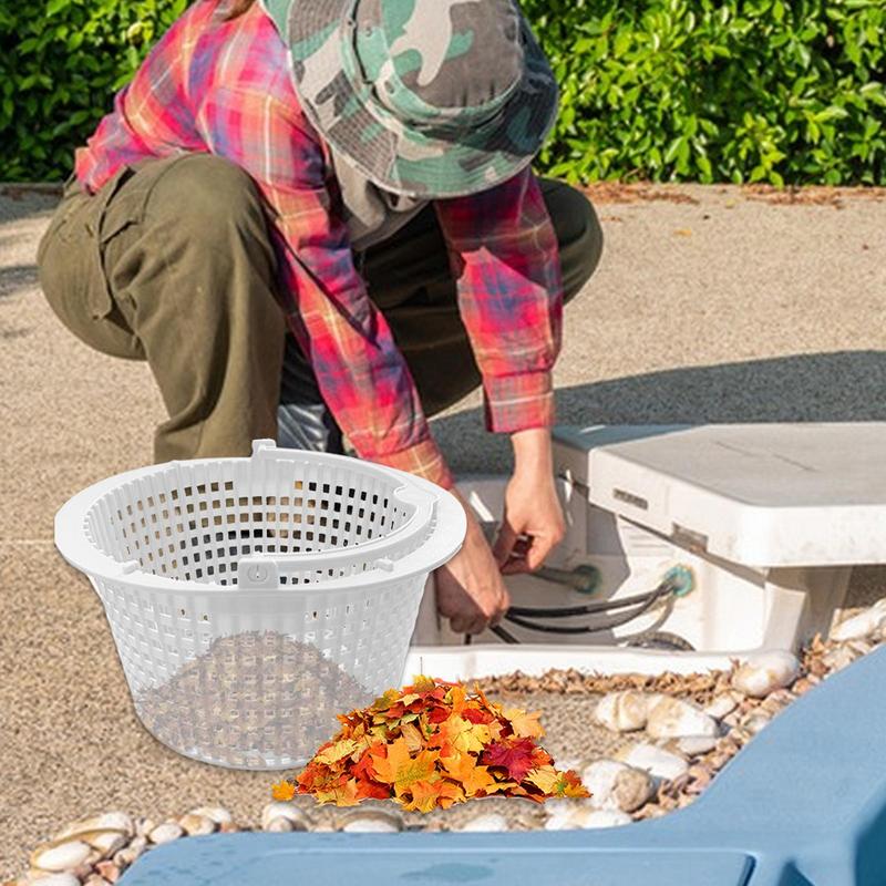 Swimming Pool Basket Skimmer Round Pond Leaf Filter Baskets Unclog And Remove Deribs Leaves For Swimming Pools