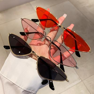 Outdoor Sunglasses Ocean Film Small Frame Sunglasses Street Photo Metal Sunglasses