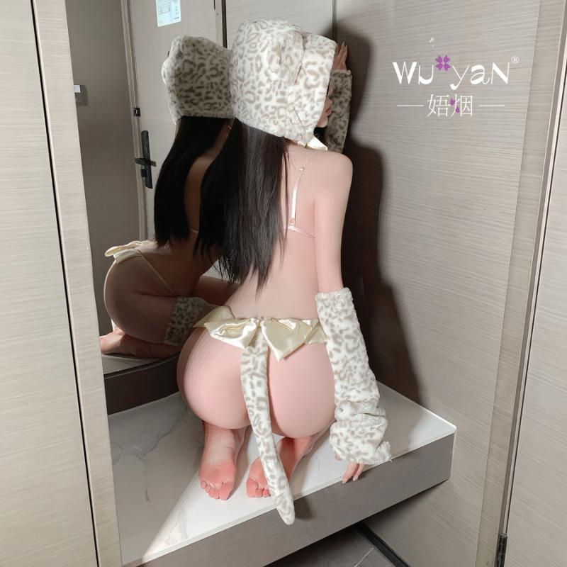 Sex Underwear Pure Desire Cute Cute Tiger Temptation Suit Bed Qn Leopard Print Sexy Pajamas Christmas Uniform