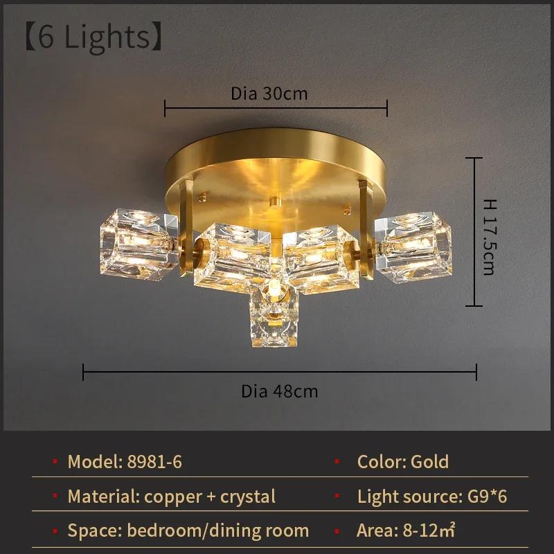 

Креативная хрустальная люстра, потолочный светильник, декор для дома, золотая люстра, дизайн потолочного светильника для гостиной, столовой, спальни, кухни Warm White