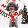 Winter Pet Costume Small Medium Dogs Cats Flannel Reindeer Hoodie With Scarf Christmas Outfit