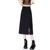 2024 High-Waisted Slit Midi Pencil Skirt: Summer Slimming A-line Bodycon Skirt for Women