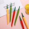 10pcs Creative Simulation Chili Pepper Gel Pen Set - 0.5mm Black Ink, Cute Fruit Shape Office Supply