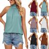 Damski Letni Top Halter Halter Tank Top Bez Rękawów T-shirt