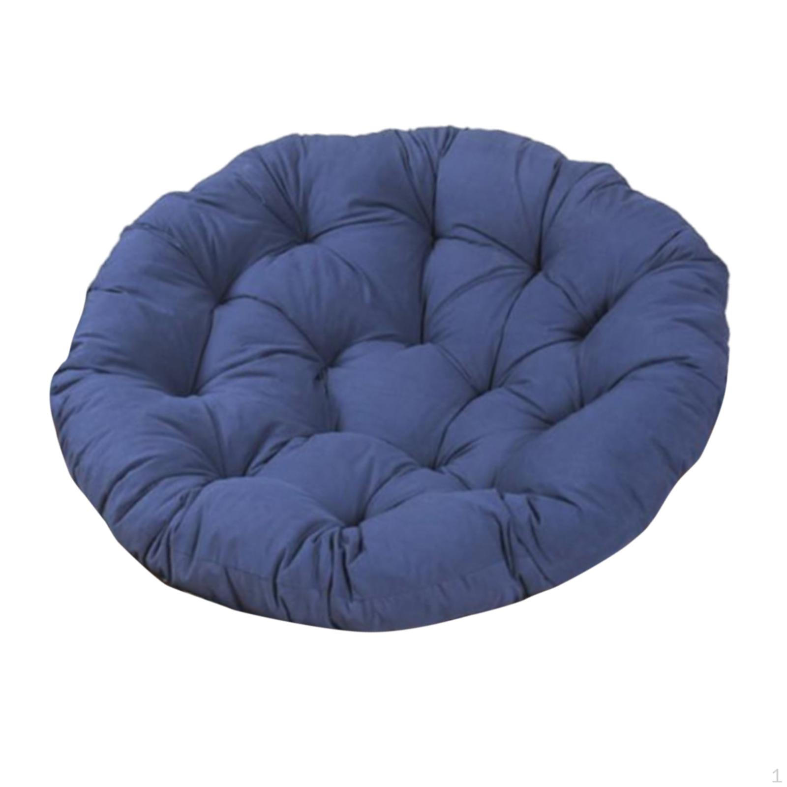 

Подушка для подвесного кресла-яйца, круглая подушка для сидения на качелях на открытом воздухе dark blue