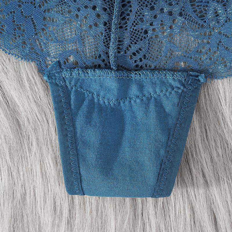 Sexy Lace Thong Women Low Waist Panties Transparent Hollow Out Lingerie Comfortable Elastic Underwear
