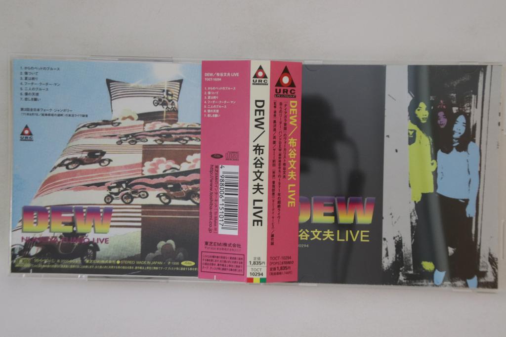 CD DEW, FUMIO NUNOYA - Live TOCT10294 URC 1998 Japan Obi Japanese Pop/Rock Used