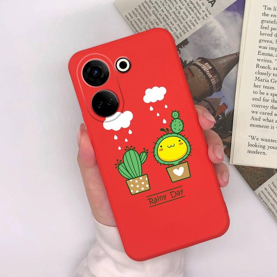 For Tecno Camon 20 Pro 4G 5G Phone Cases Cute Design Matte Silicone Shockproof Black Cover For Tecno Camon20 20Pro Bumper Capa