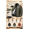 JEEP Men's Lightweight Stand-Collar Padded Winter Jacket